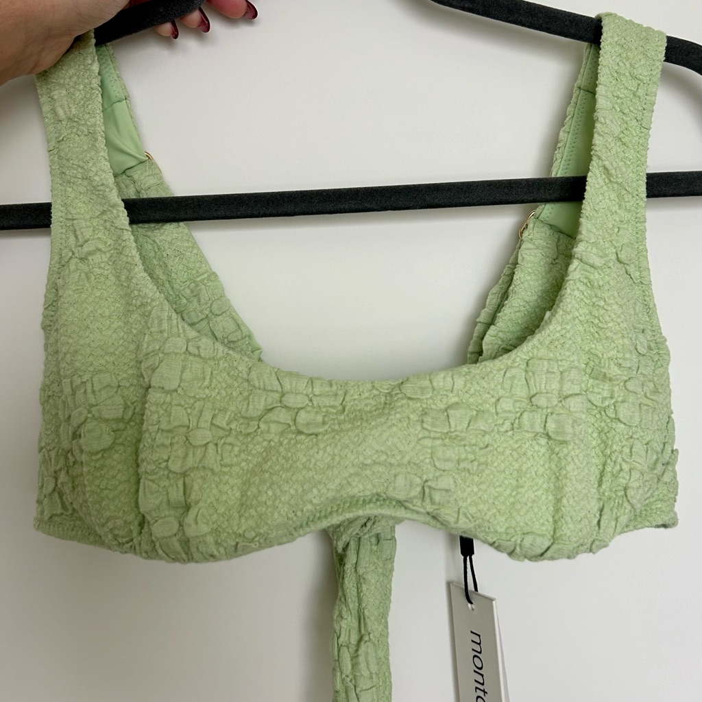 Montce Swim Avo Floral Kaia Bikini Top Nwt Size M